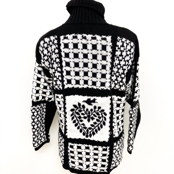 Vintage Express Tricot heart Holiday Sweater - Picture 3 of 5